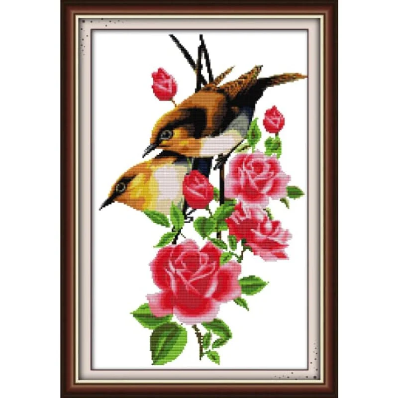 Birds' twitter and fragrance of flowers