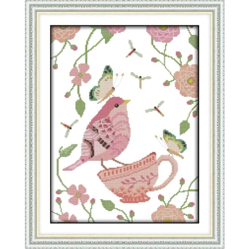 Birds' twitter and fragrance of flowers
