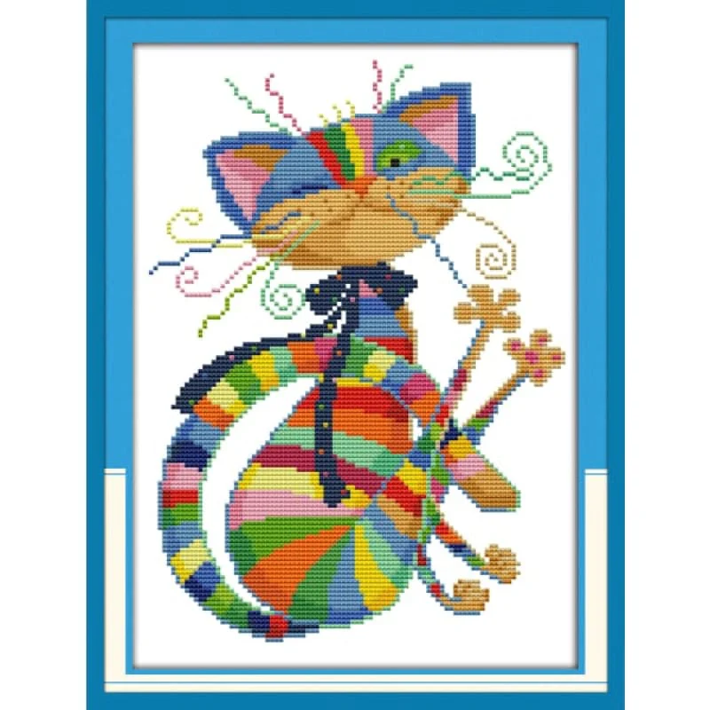 Colorful cat