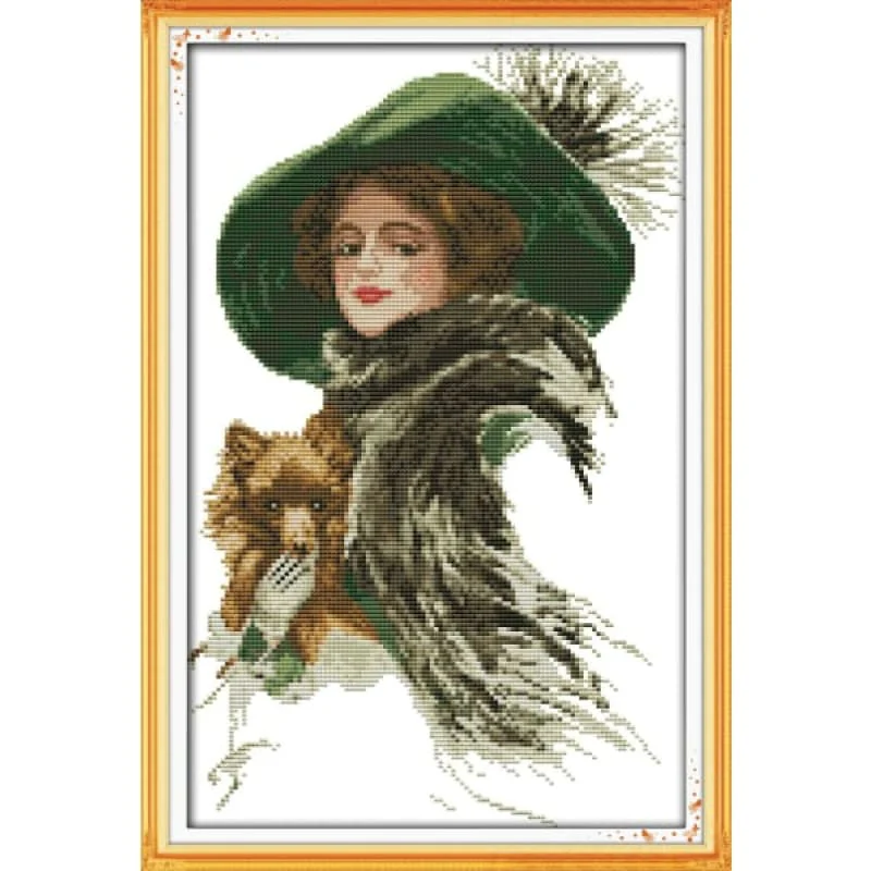 Lady with a pet