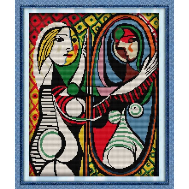 Picasso's mirror girl