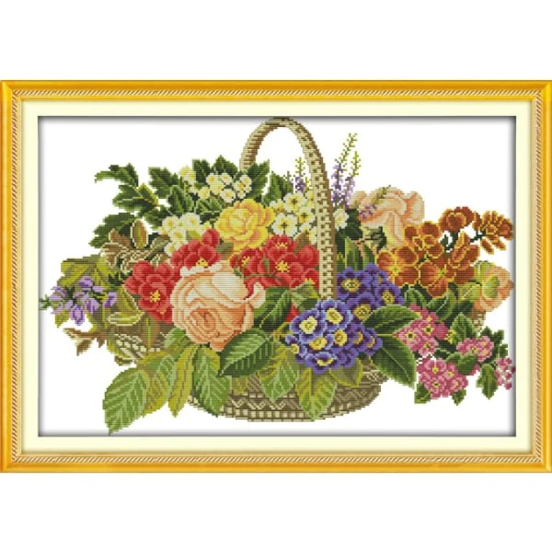 The basket of flowers (1)