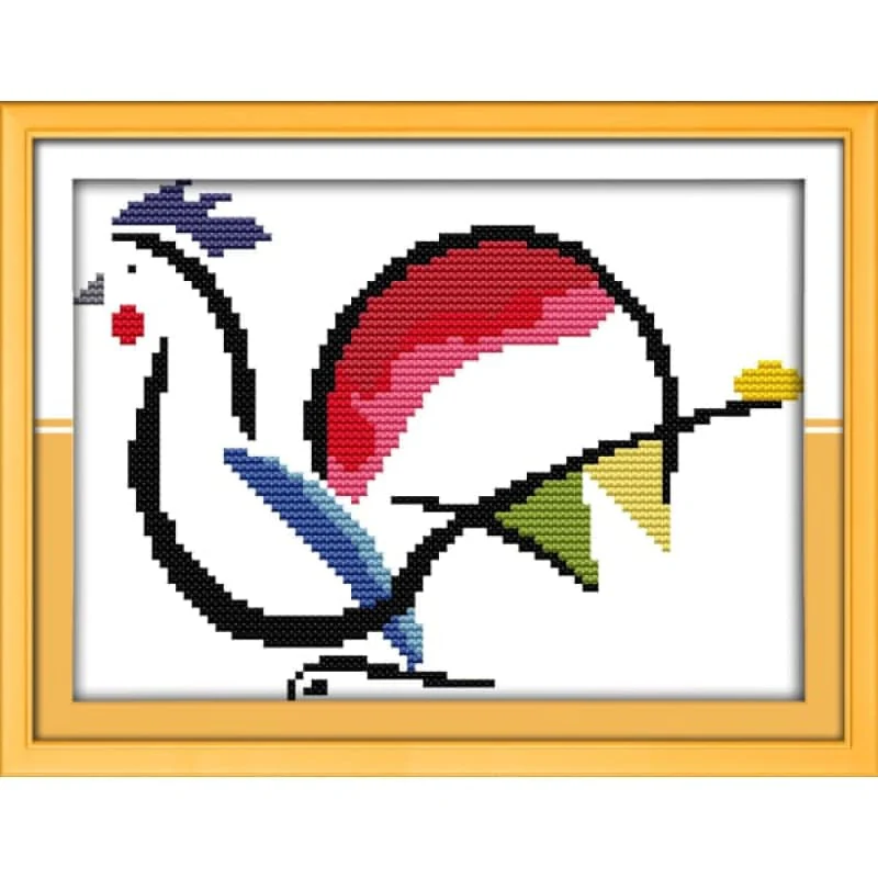 The colorful cock