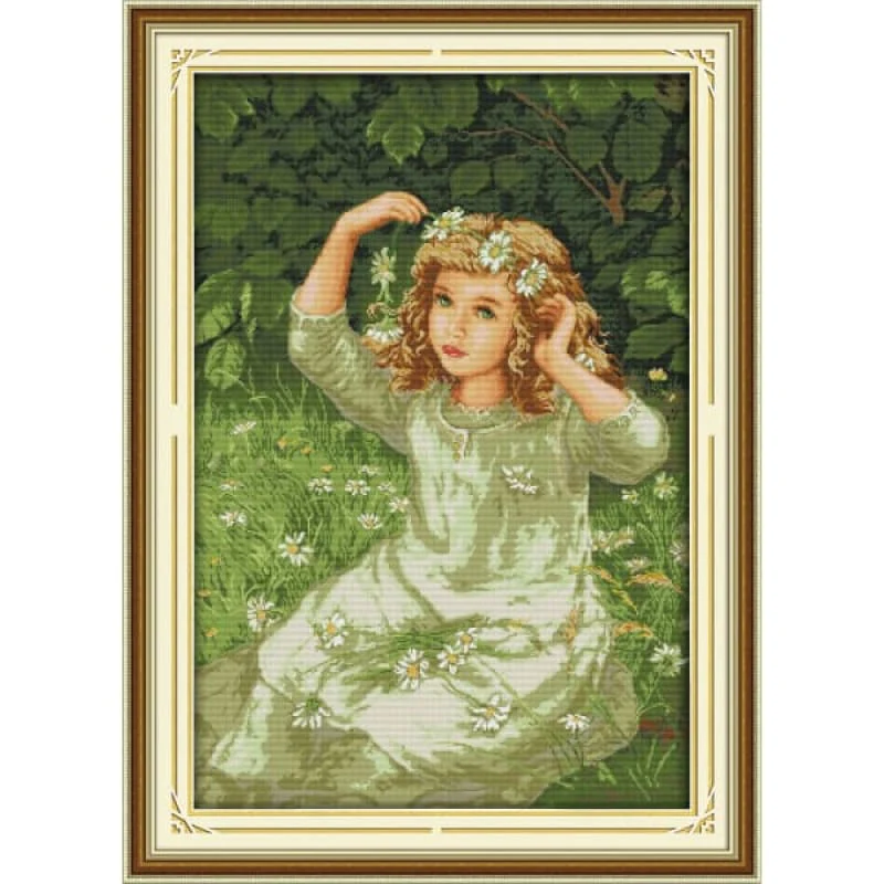 The girl with Garland