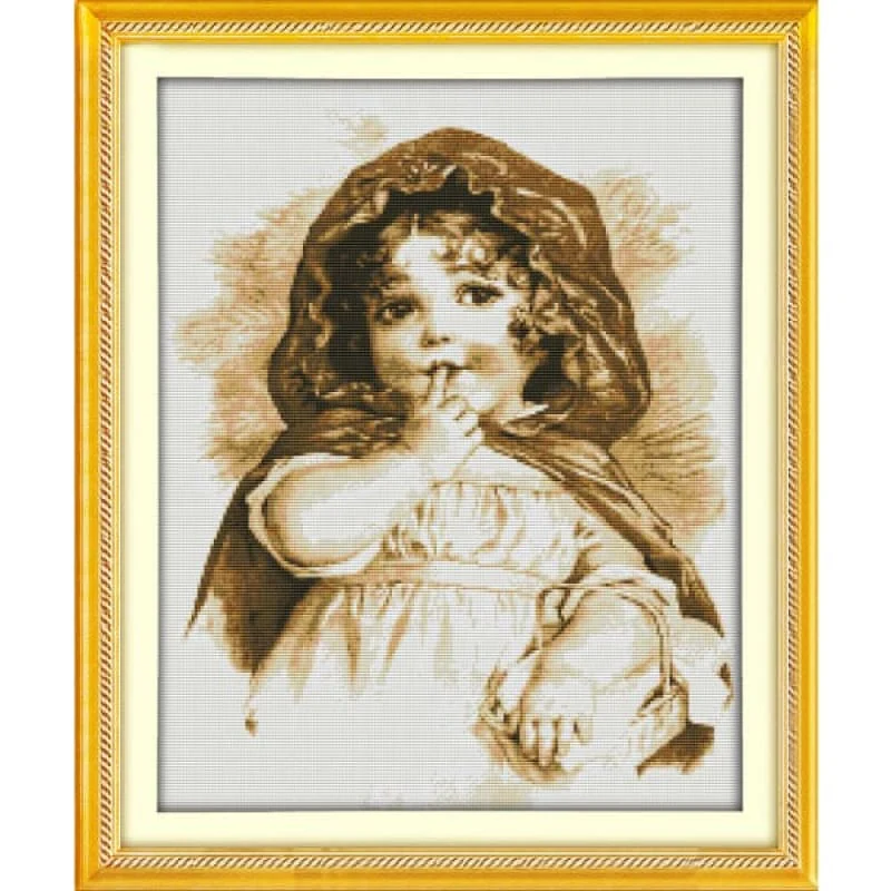 The girl with the finger