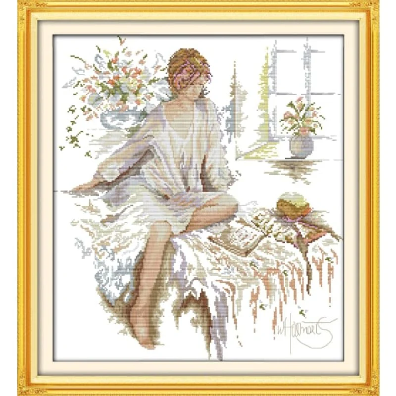 The reading woman