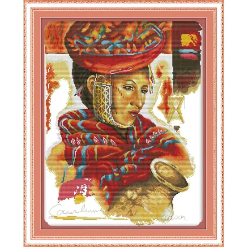 Woman and clay pot
